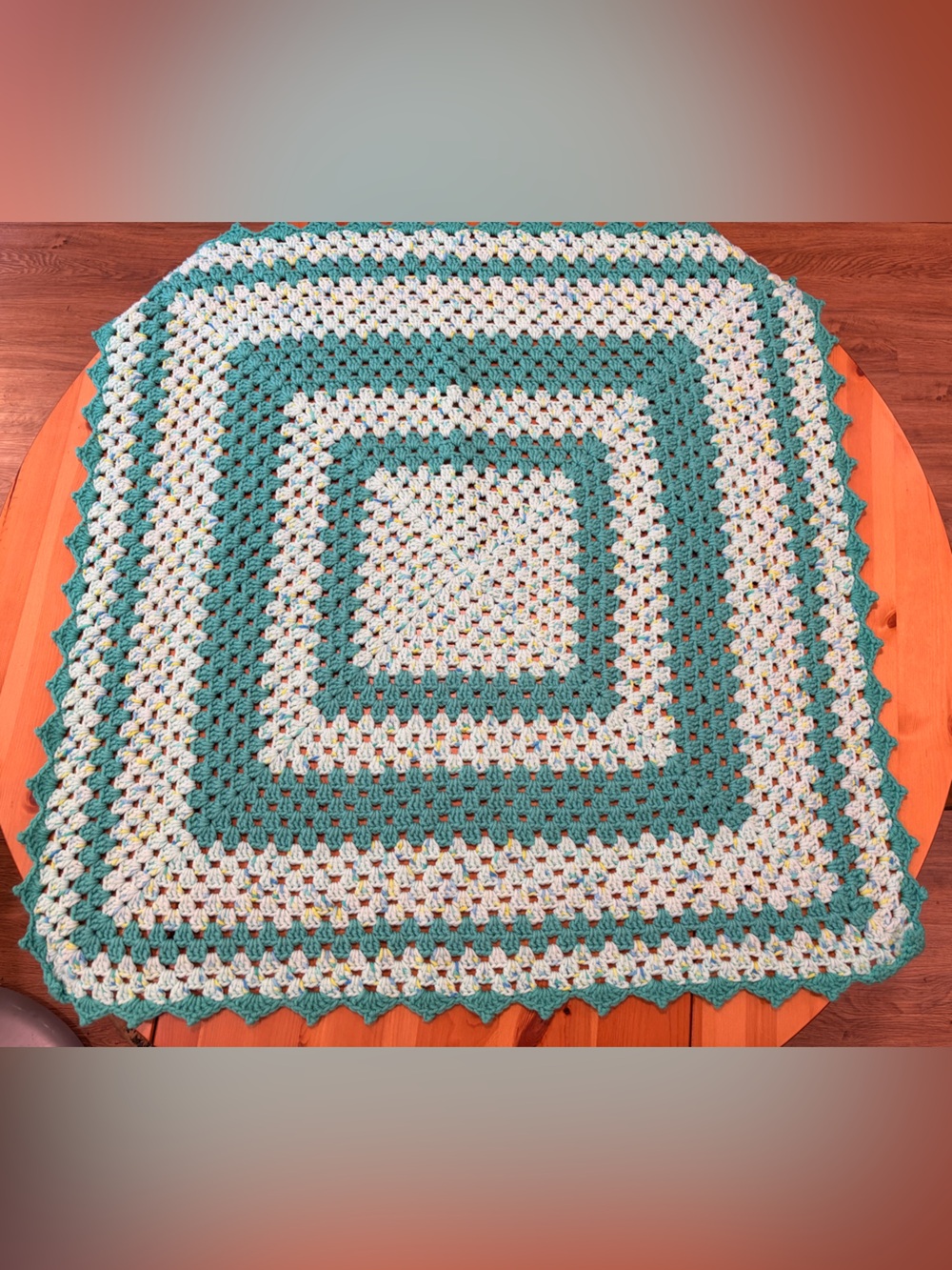 Handmade Crochet Toddler Blanket